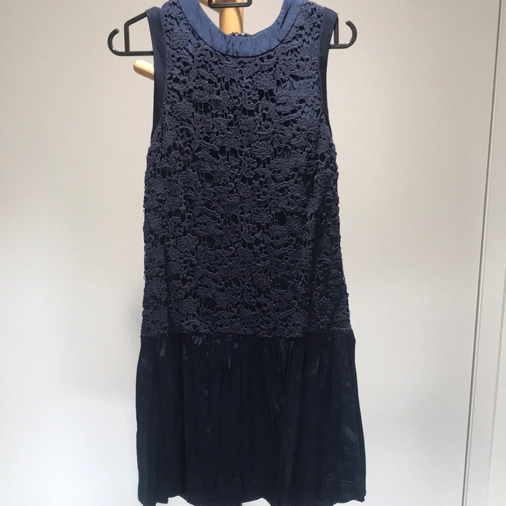 Blue Lace French Connection Dress